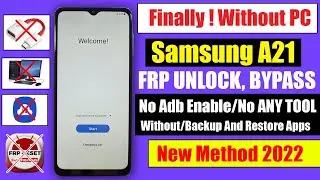 Samsung A21 Android 11/12 FRP Bypass Without PC | New Method