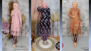 Model Kebaya Tunik Brokat Modern Terbaru 2024 2025 Untuk Pesta Pernikahan Maupun untuk acara Wisuda