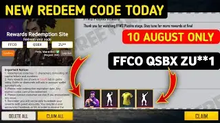 Free Fire Redeem Code Today 10 August | FF Bundle | ff redeem code Today | 10 August Redeem Code