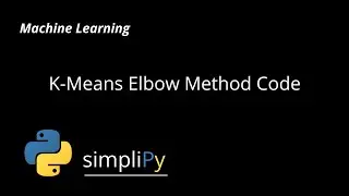 K-Means - Elbow Method Code