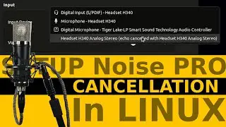 How to setup noise cancellation mic  in Linux (in ONE Minutes) | Linux noise cancelling mic setup