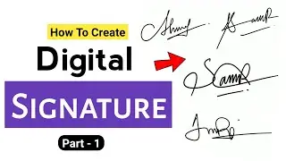 ✅ How to Create Digital Signature | PNG Signature | Signature Logo