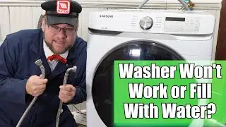 How to Fix a Samsung Washer 4E or 4C Code - Fixing a Washer That Wont Fill with Water