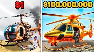 HELICÓPTERO de 1$ VS HELICÓPTERO de 100.000.000$ en GTA 5