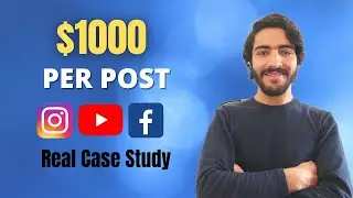 Earn $1000 Per Post on Instagram and YouTube | Make Money Online Case Study