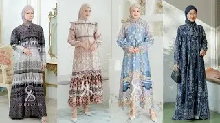 MODEL GAMIS DIOR SILK PREMIUM MOTIF ETNIK TERBARU