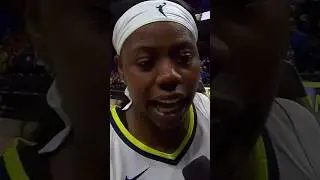 Arike Ogunbowale postgame sideline interview