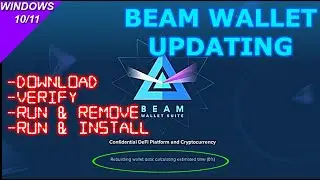 Beam Wallet Won't Load! Stuck At 0%. Let's Walk Through Downloading, Verifying & Updating The Wallet