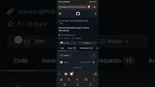 #Github Page and #Repo Which generates #Resume based on Contributions #shorts #programming