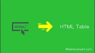 How to extract the table in the URL and convert it to HTML table online?