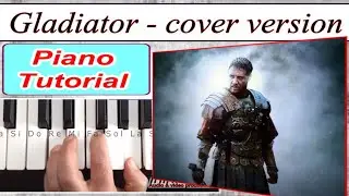 Gladiator_Now We Are Free_cover version_Piano Tutorial_(Favorite tune ЖэкаKORG)_Разбор синтезатор