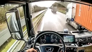 POV truck Driving MAN TGX 470 Aachen Germany  🇩🇪 to Winterspelt Belgium 🇧🇪