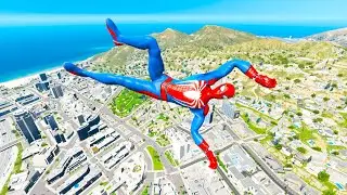 GTA 5 SPIDERMAN RAGDOLLS | Rainbow Spider man funny moments | GTA 5 EPIC MOMENTS (Euphoria Ragdolls)