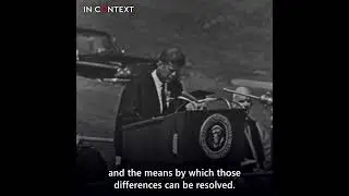 JFK Talks Nuclear Test Ban Treaty