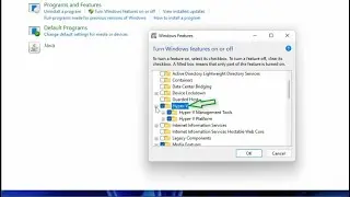 Enable Hyper V on Windows 11