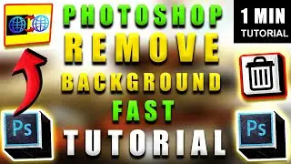 Photoshop - How To Remove Background Image! (Fast Tutorial)