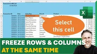 How to Freeze Cells in Excel - Multiple Columns and Rows in Excel - At the Same Time