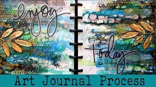 Art Journal  Process | Beginners Art Journaling | How To Art Journal using Washi Tape