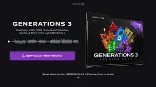 Cymatics - GENERATIONS 3 | Free Download | Sample Pack Download | Cymatics Free Pack