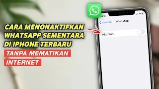 Cara Menonaktifkan WA Sementara Di iPhone Tanpa Mematikan Internet