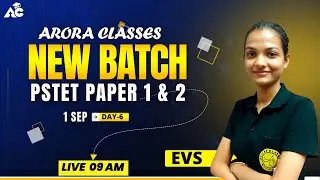 PSTET Preparation 2023 | PSTET New Batch 2023 | EVS Class | Day-6 | By Ishika Mam | PSTET 2023