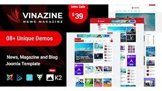 Vinazine - Joomla News Magazine Template | Themeforest Website Templates and Themes