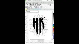 #coreldraw H K logo design 🥰 || H K || logo #viral #gk_yt #logodesign