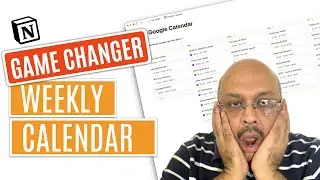 Notion Game Changer: How to Group Database Views with Weekly Calendar