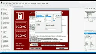 How to Make Ransomware Wanna Cry Virus Design in C#