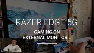 Razer Edge 5G Gaming On External 34" Monitor...Works Great!