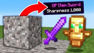 Minecraft, But Gravel Drops OP Items...