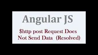 $http post Request Does Not Send Data - Post Data As Form Data In AngularJs $http Post()