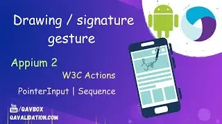 perform drawing / signature gestures in Android using Appium2 | W3C Actions