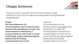 Choppy sentences