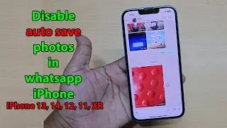 How to stop whatsapp saving photos to gallery iphone