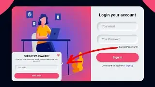 Responsive Login Form Using HTML & CSS & JavaScript | Sign In Form | CoderRishad