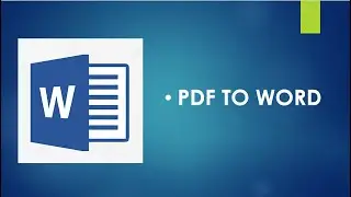 MS WORD PDF TO WORD CONVERTER