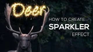 Photoshop Tutorial - Realistic Sparkler Photoshop Effect