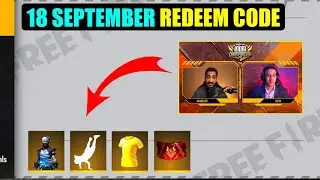 Free fire 18 September redeem code | free fire redeem code today | Redeem code