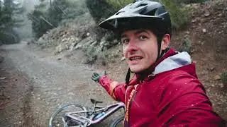 Mountain Biking Alone on a Snowy Day | Solo MTB