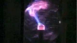 Spinning Plasma Ball Experiment