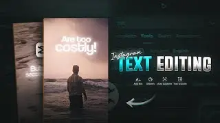 Instagram SMOOTH Text Editing | FADE in & out | Capcut video editing