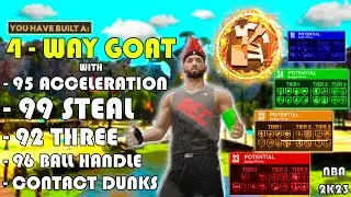 This SHOT CREATOR Build Gets 99 STEAL and CONTACT DUNKS? NBA 2K23 Best 6’1 Point Guard 2-Way PG Next