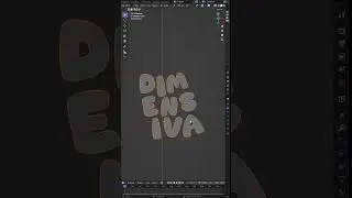 How to inflate text in Blender - Tutorial #3d #modeling #blender #render #cgi #tutorial #inflate