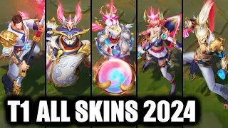 All T1 Skins Spotlight Jayce Orianna Lee Sin Jinx Bard (League of Legends)