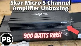 Skar 900 WATT Mini 5 Channel Amp Unboxing! | SK-M9005D