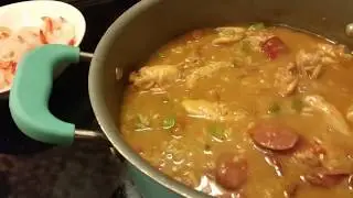 How To Cook A Simple Chicken, Sausage and Shrimp Gumbo