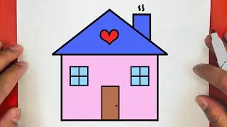 COMMENT DESSINER UNE MAISON MIGNONNE, ÉTAPE PAR ÉTAPE, JACK DESSINS