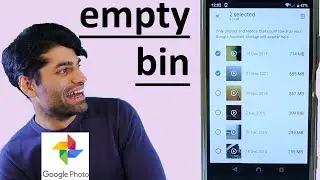 How to empty Google Photos bin