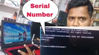 Check Real Serial Number of Laptop or Desktop, It also named Service tag no. Serial number not shown